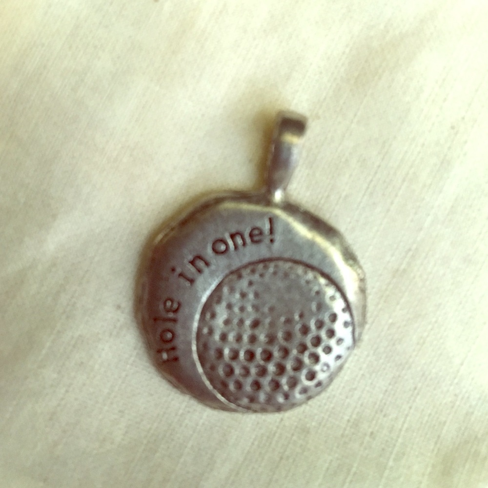 Jewel Kade Pewter Hole in One Charm